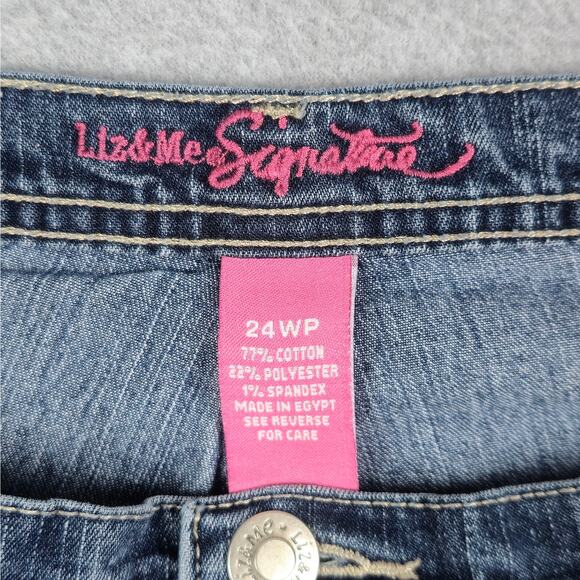 Liz & Me Signature 24WP Womens Cropped/Capri Length Jeans 42" Waist - Picture 6 of 12